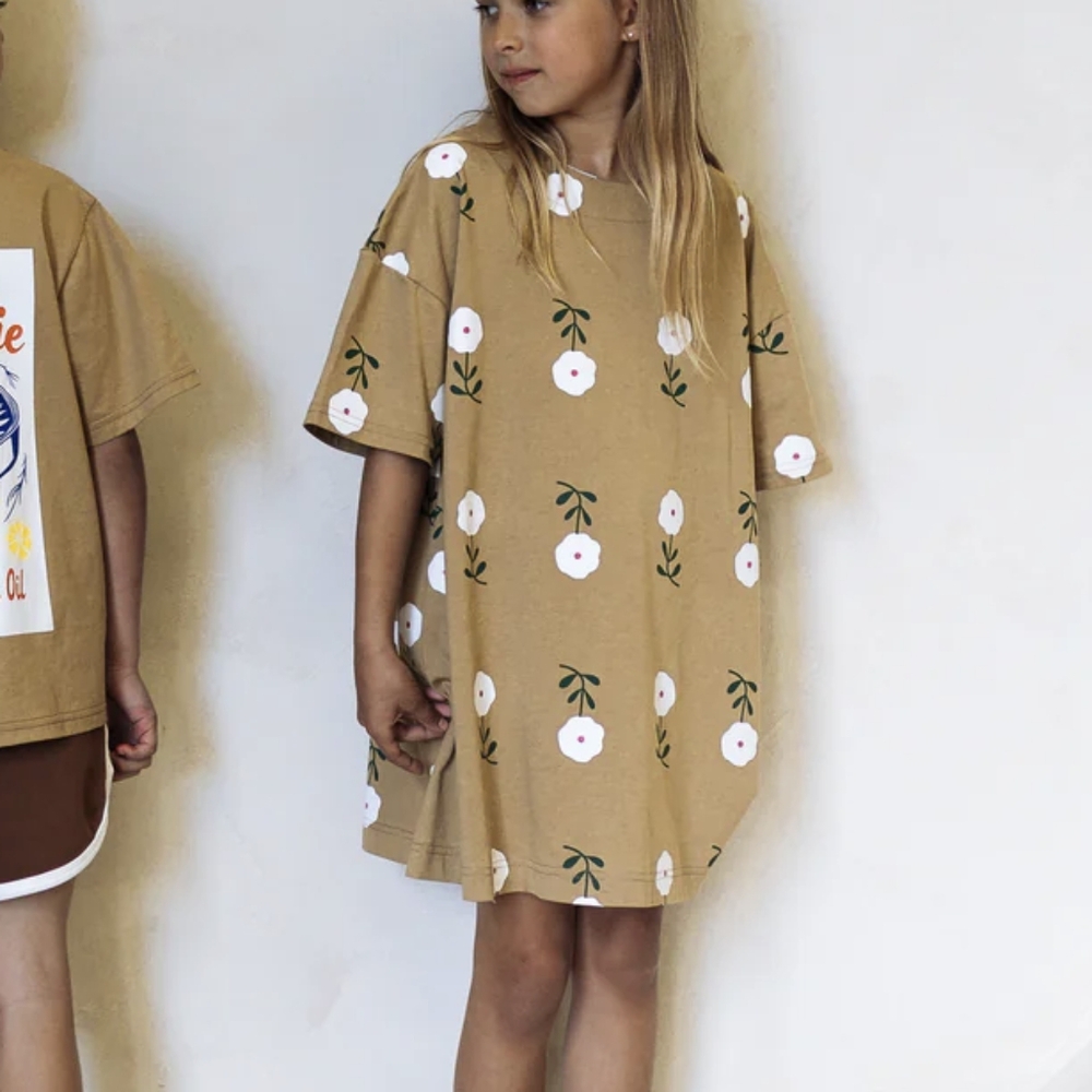 MIA DRESS | FLOWER FIELD | Girls Dress - Picture 3 of 7